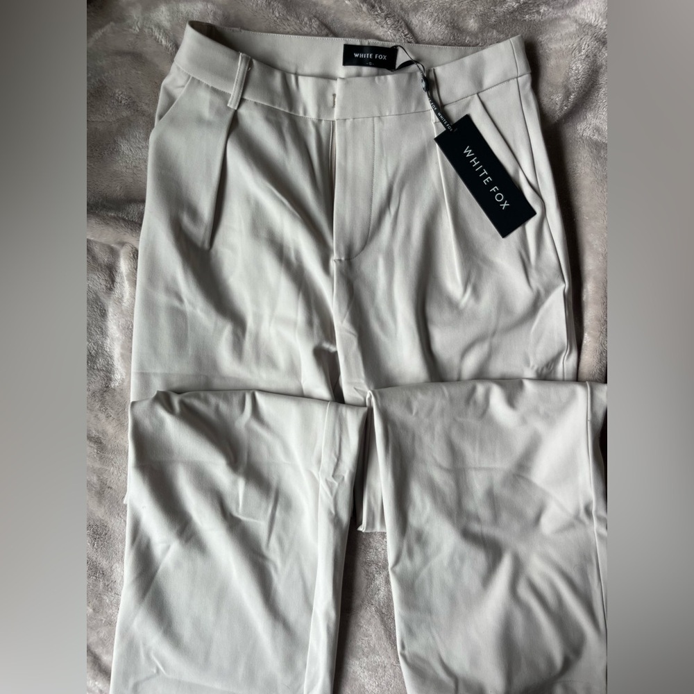 White Fox Boutique Cream Trousers